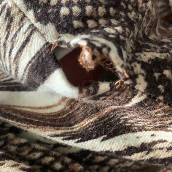 Chetta B jersey dress wood pattern sz 10 - Picture 10 of 14